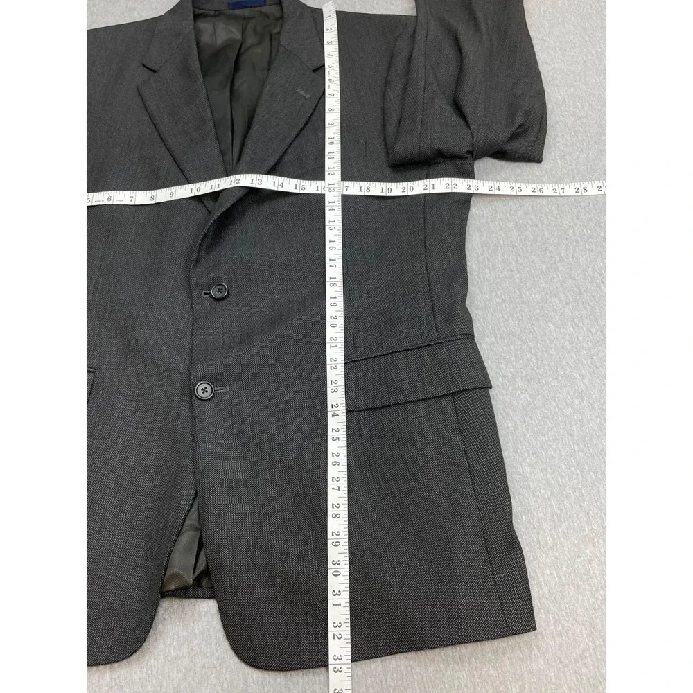 Daniel Cremieux Blazer Mens 44R Birds Eye 100% Loro Piana Wool 2-Button Lined